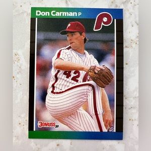 donruss 1989 don carman baseball card